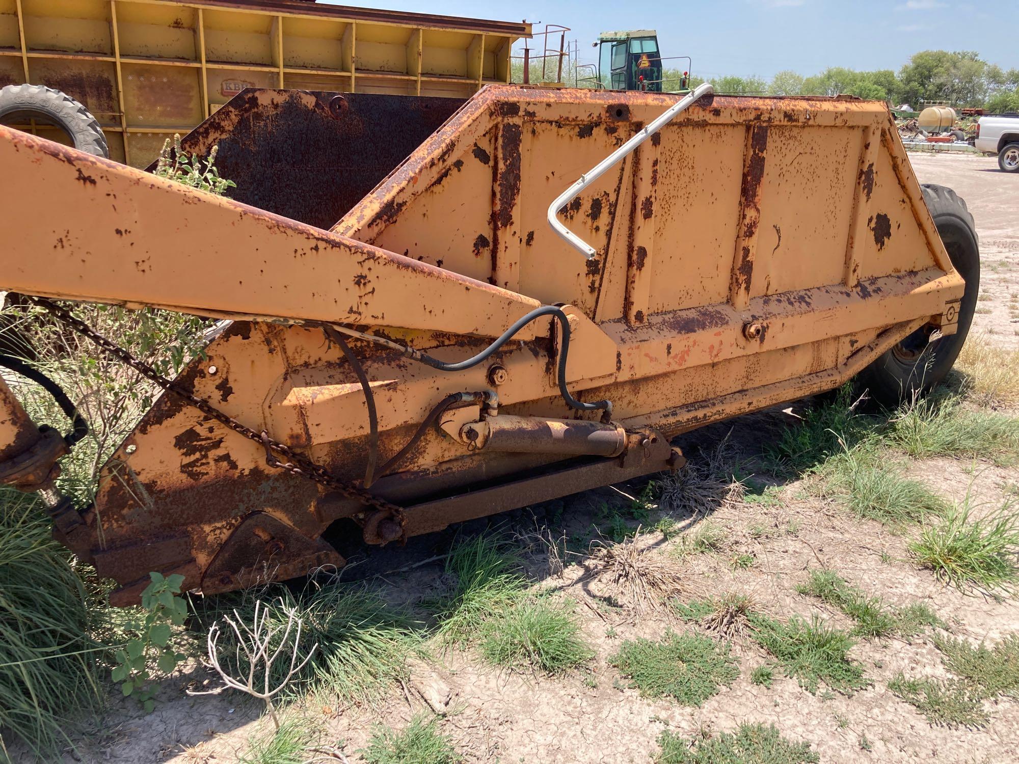 Model 80 Johnson Manufacturing Co. 8 Yard Capacity Scraper