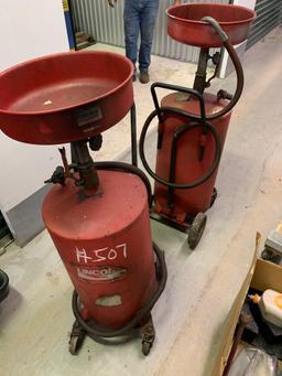 (2) Lincoln Oil Catchers with Storage Tank (Room 405)