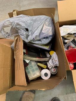 (5) Boxes with Misc. Items, Paint, U-Bolts, Oil, Etc. (Room 405)