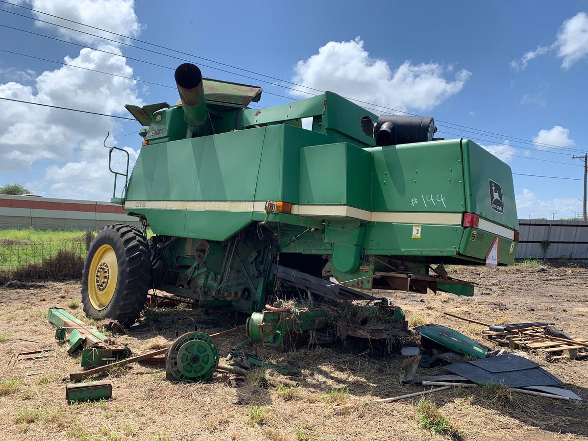 CTS John Deere Combine Frame, S# H00CTSX655453 No Motor, Missing Parts, Incomplete