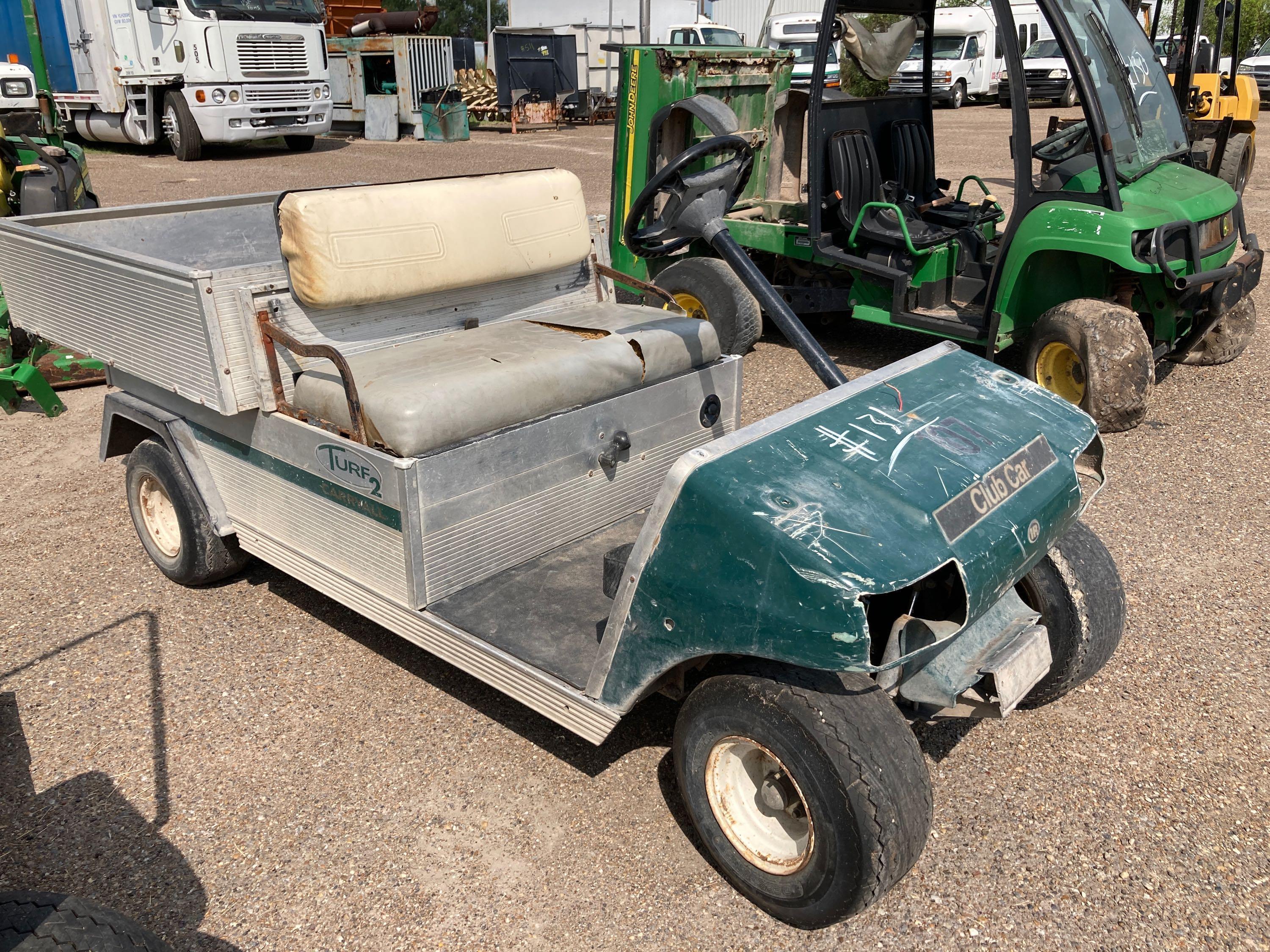 Club Car, Carryall w/Aluminum Dump Bed, Gas Engine, S#RG0603591060, Condition Unknown