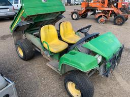 John Deere Gator 4x2(Turf-TX)Gas Motor, DumpbedS#WOTURFC011562Condition-Unkown...