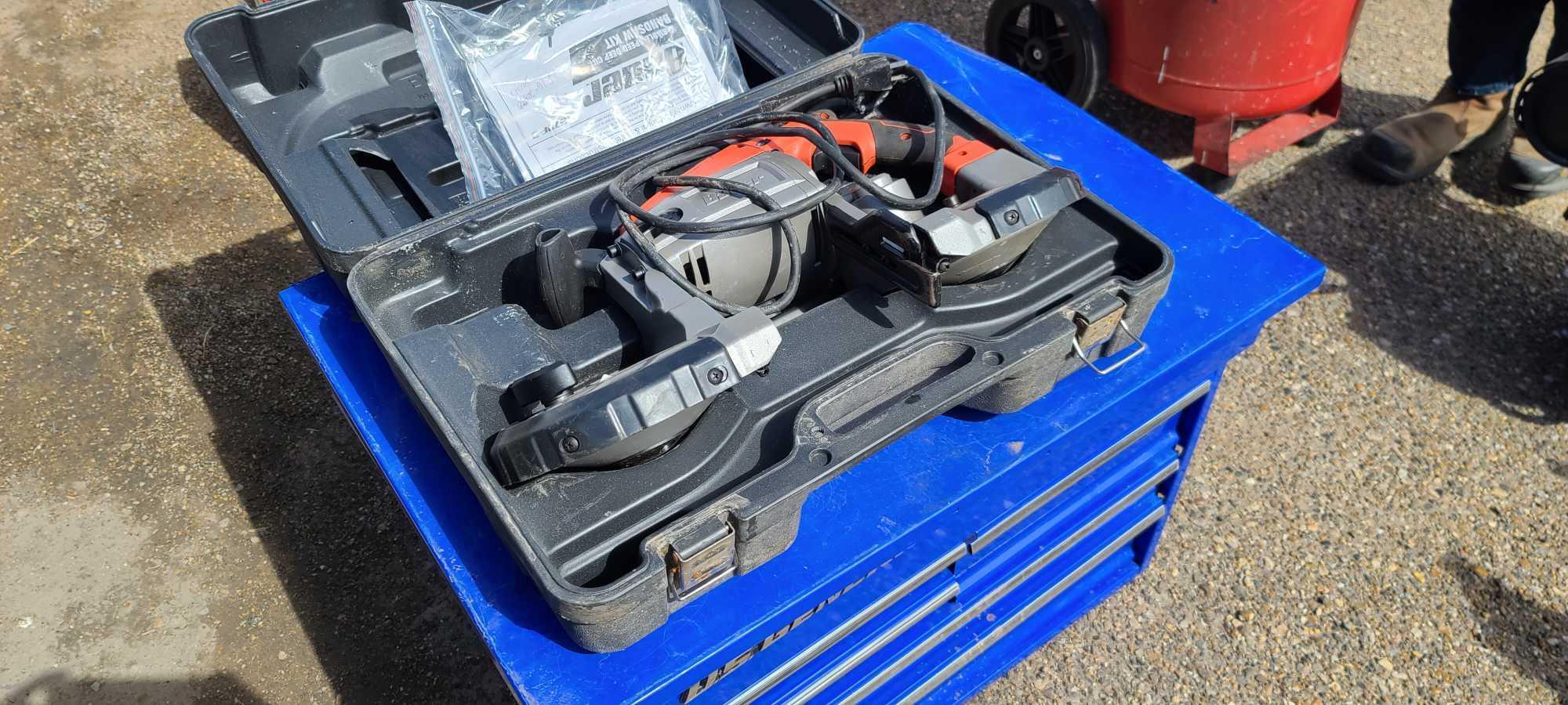 Bauer Bandsaw& US General Storage Toolbox