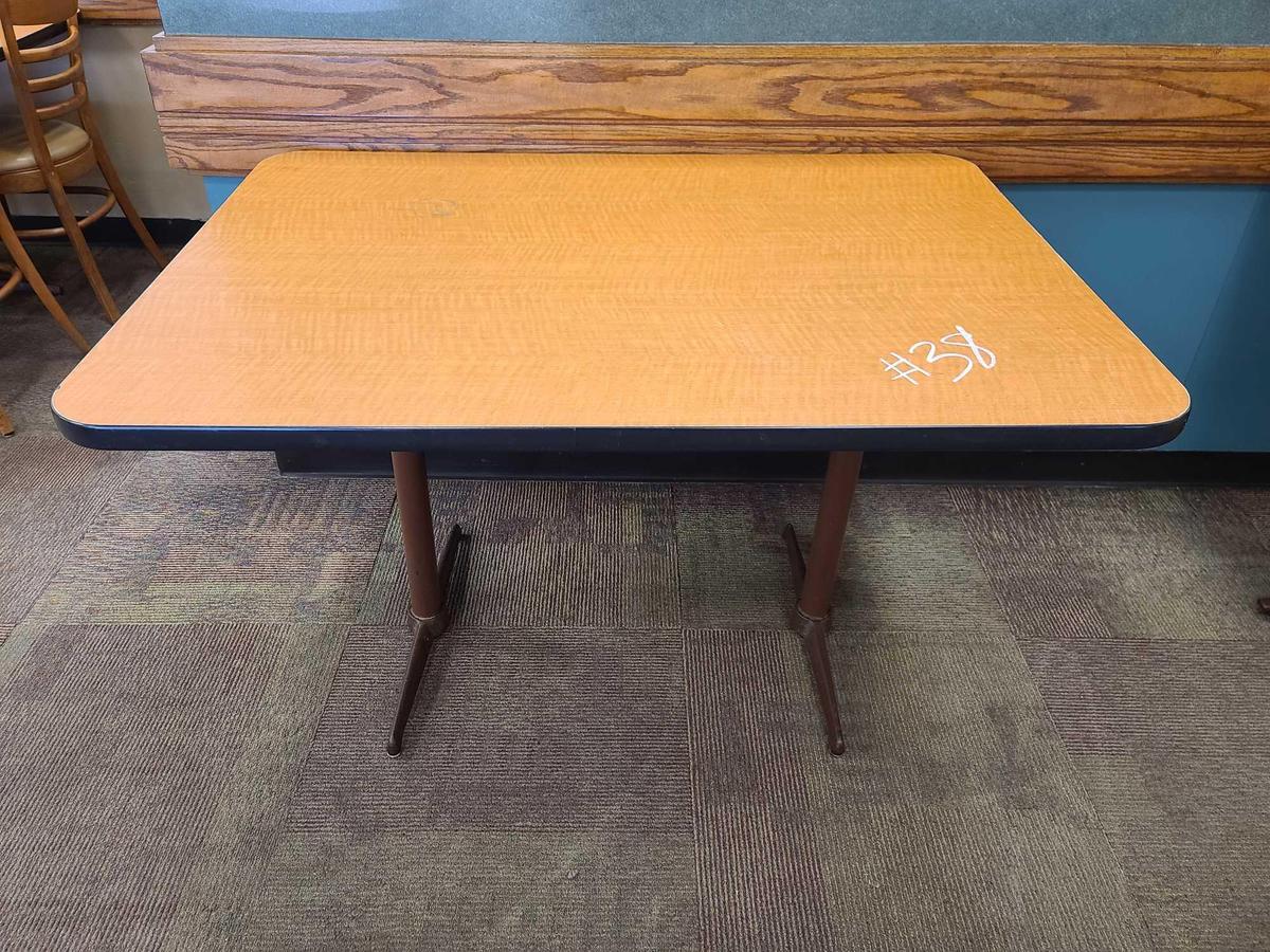 (2) Tables NO CHAIRS Rectangle(34''x48'') Square(34''x34'')