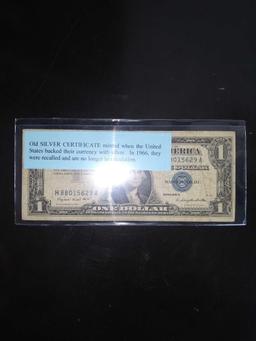 Lot w/(2) $1 Dollar Bills, (1) $2 Dollar Bill