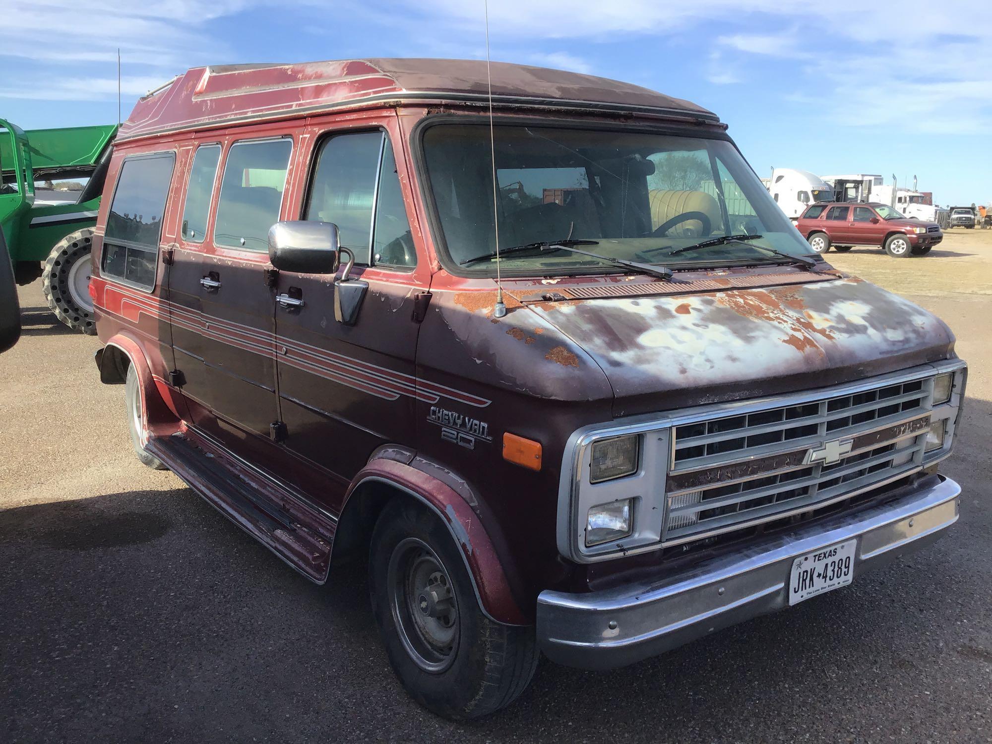 1989 Chevrolet G20 Van, VIN # 2GBEG25K1K4148577