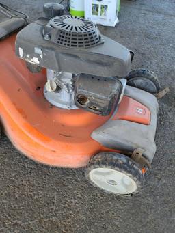 (1) Orange ''H'' AWD Push Mower