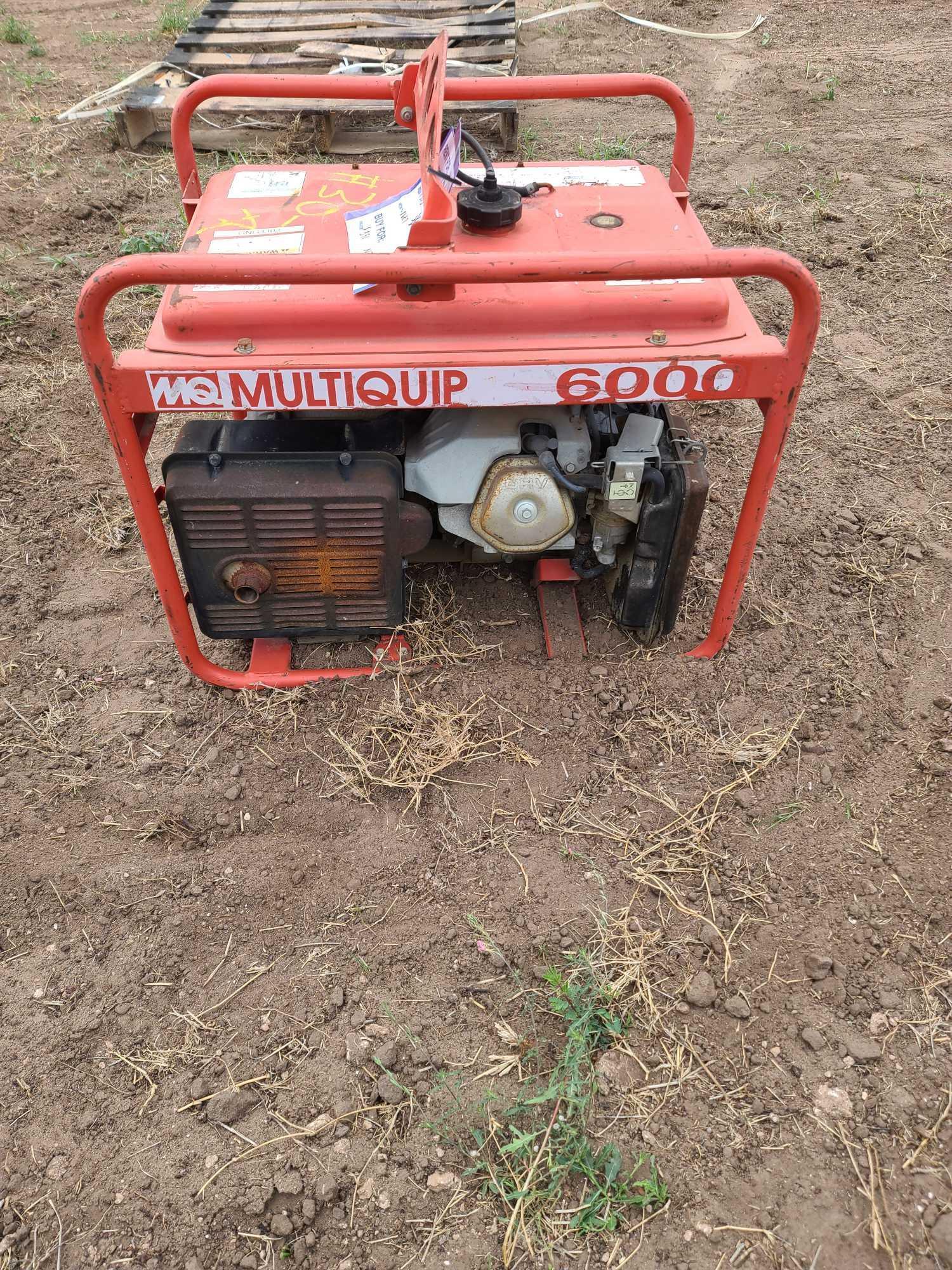 Multiquip...6000 G A-6HA Gas Industrial Generator...Honda GX 340