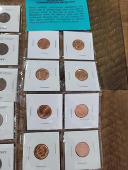 Group of Wheat Pennies, Group of Brilliant Uncirculated Old Lincoln Cents, US Treasury Commemorative