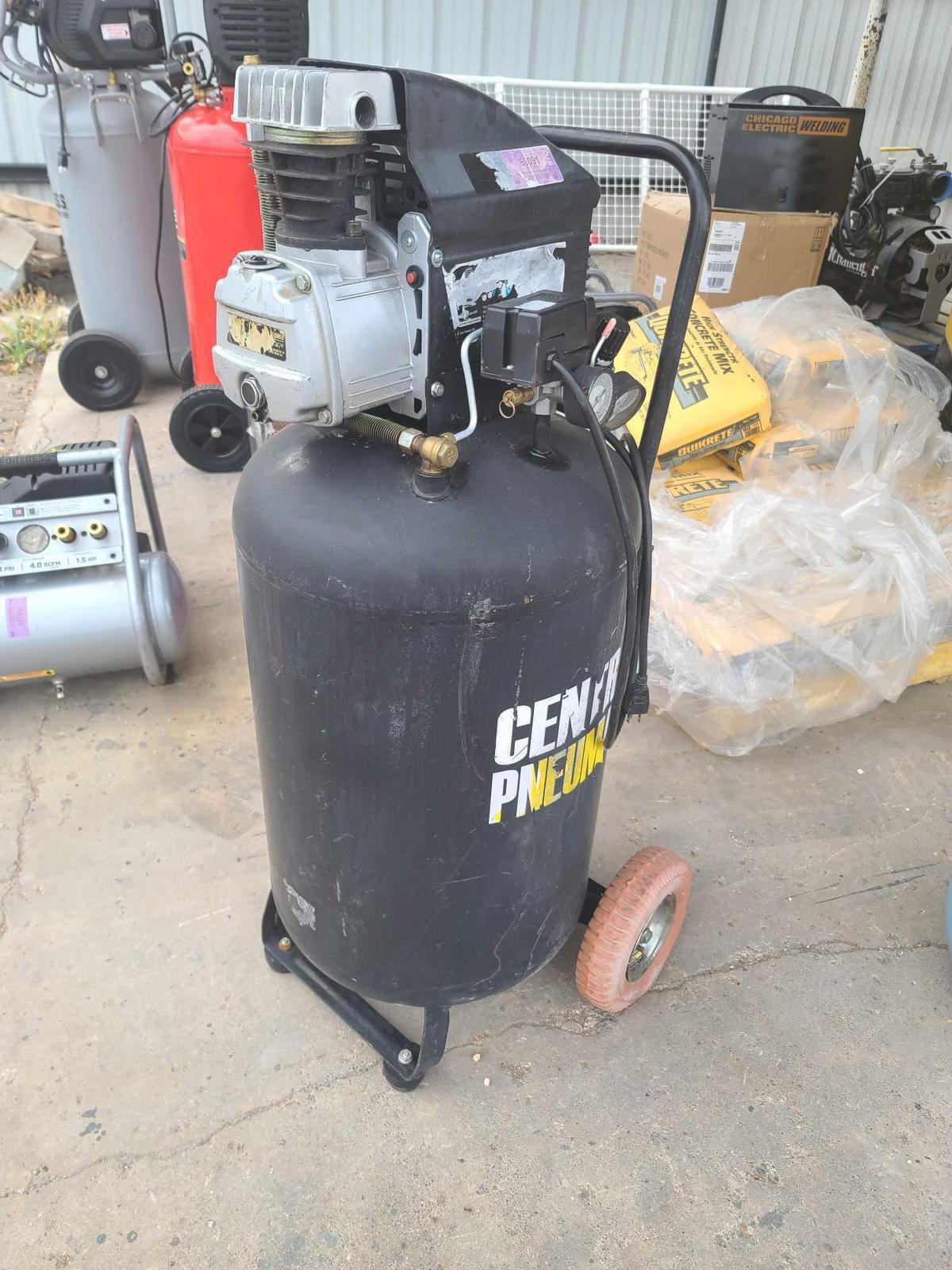 Black Central Pneumatic Air Compressor