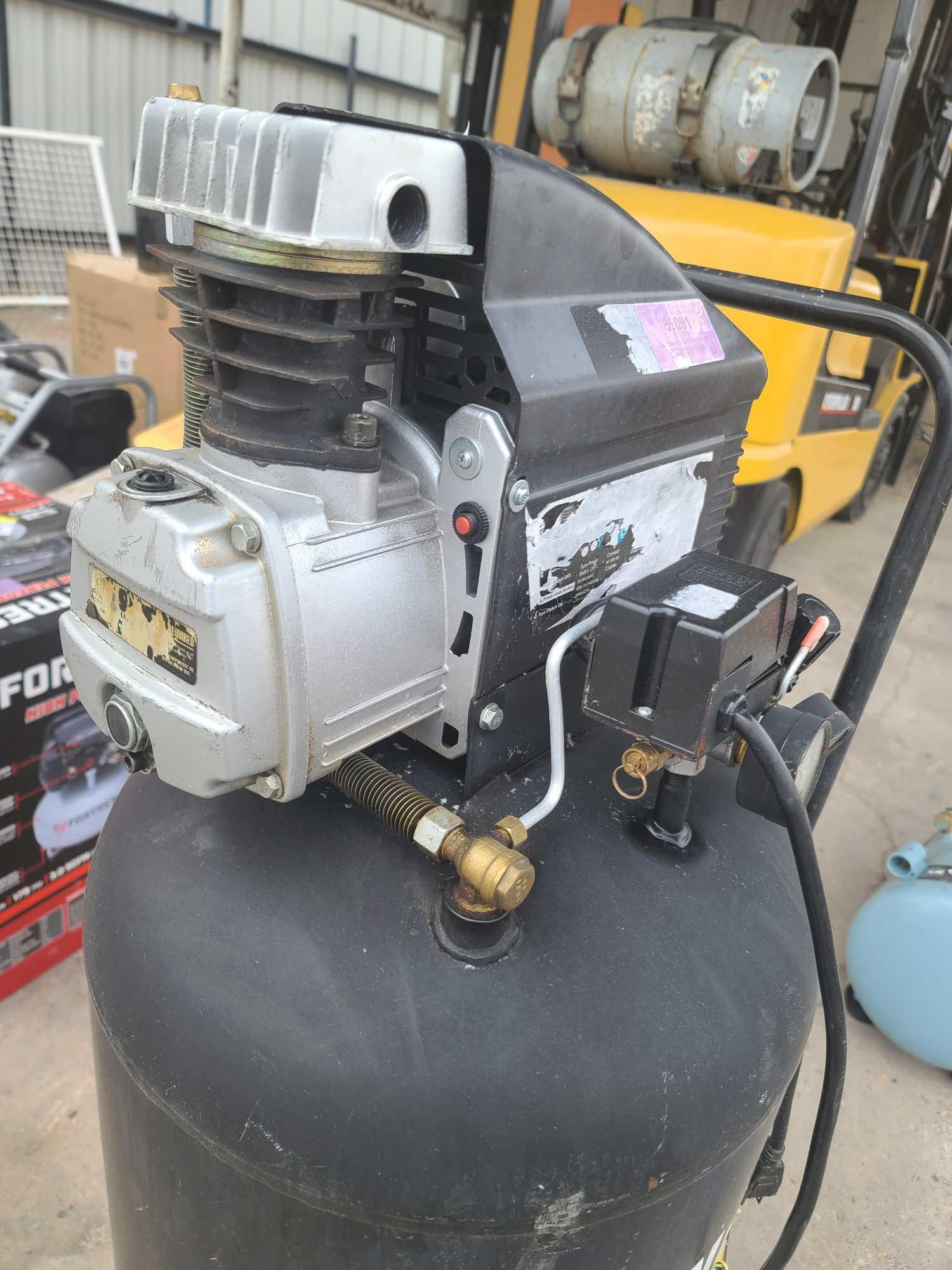 Black Central Pneumatic Air Compressor