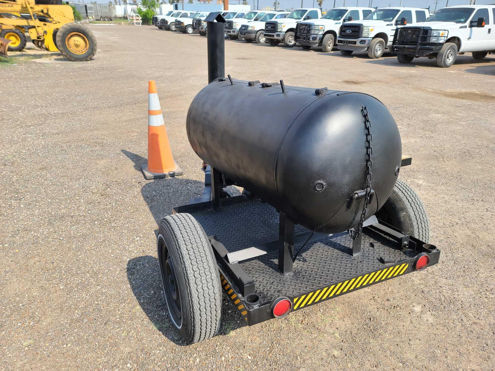 BBQ pit trailer single axle