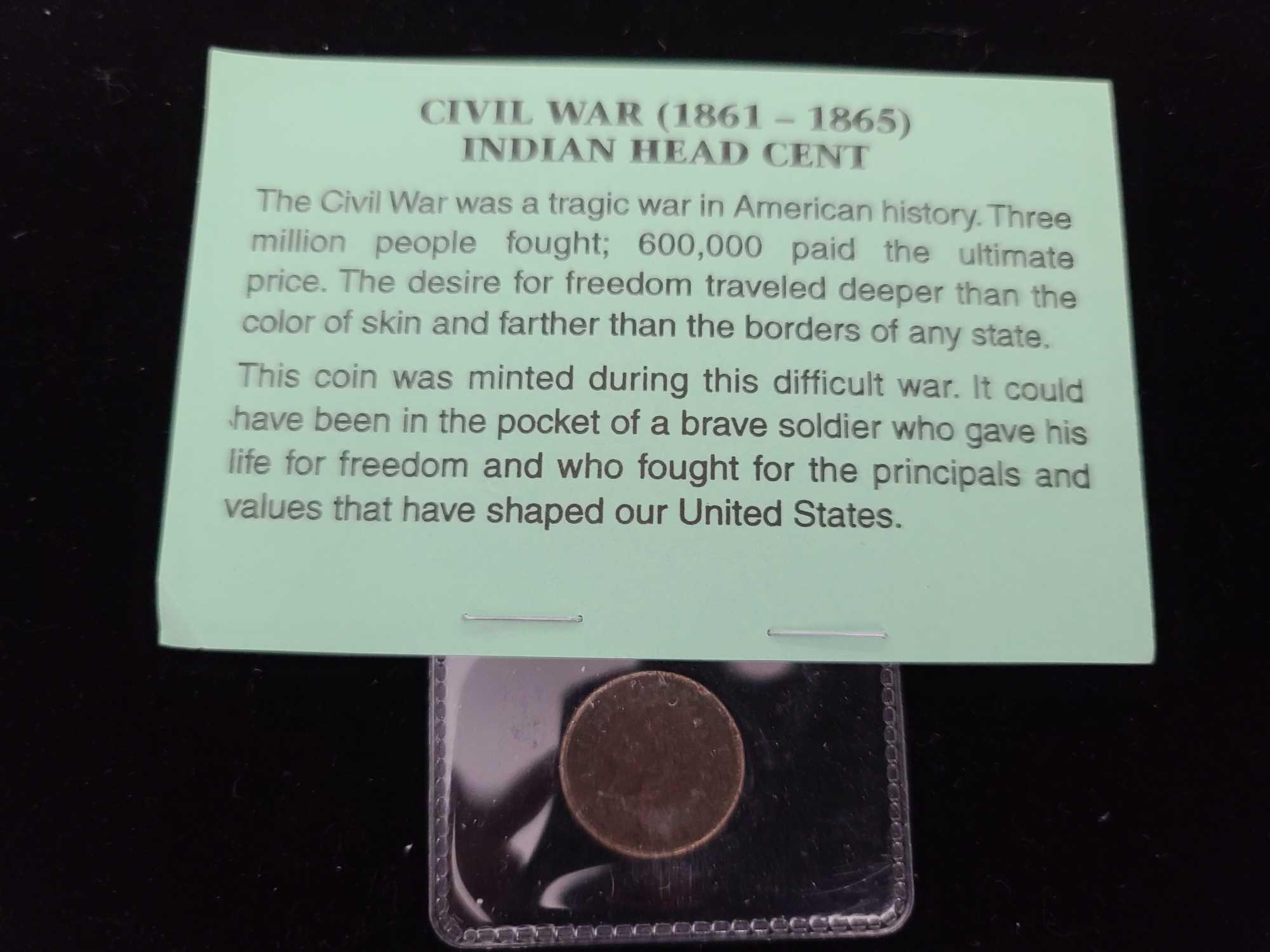 Ancient Roman Coin, Mint-Error Coin, Civil War (1861-1865) Indian Head Cent.