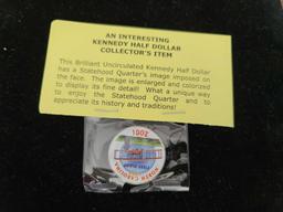 Kennedy Half Dollar, Eisen Hower Dollar Coin, Kennedy Brilliant Uncirculated Half Dollar & Treasury