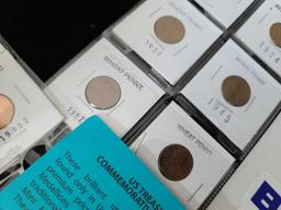 Group of Wheat Pennies, Commemorative Medallions & Lincoln Cents