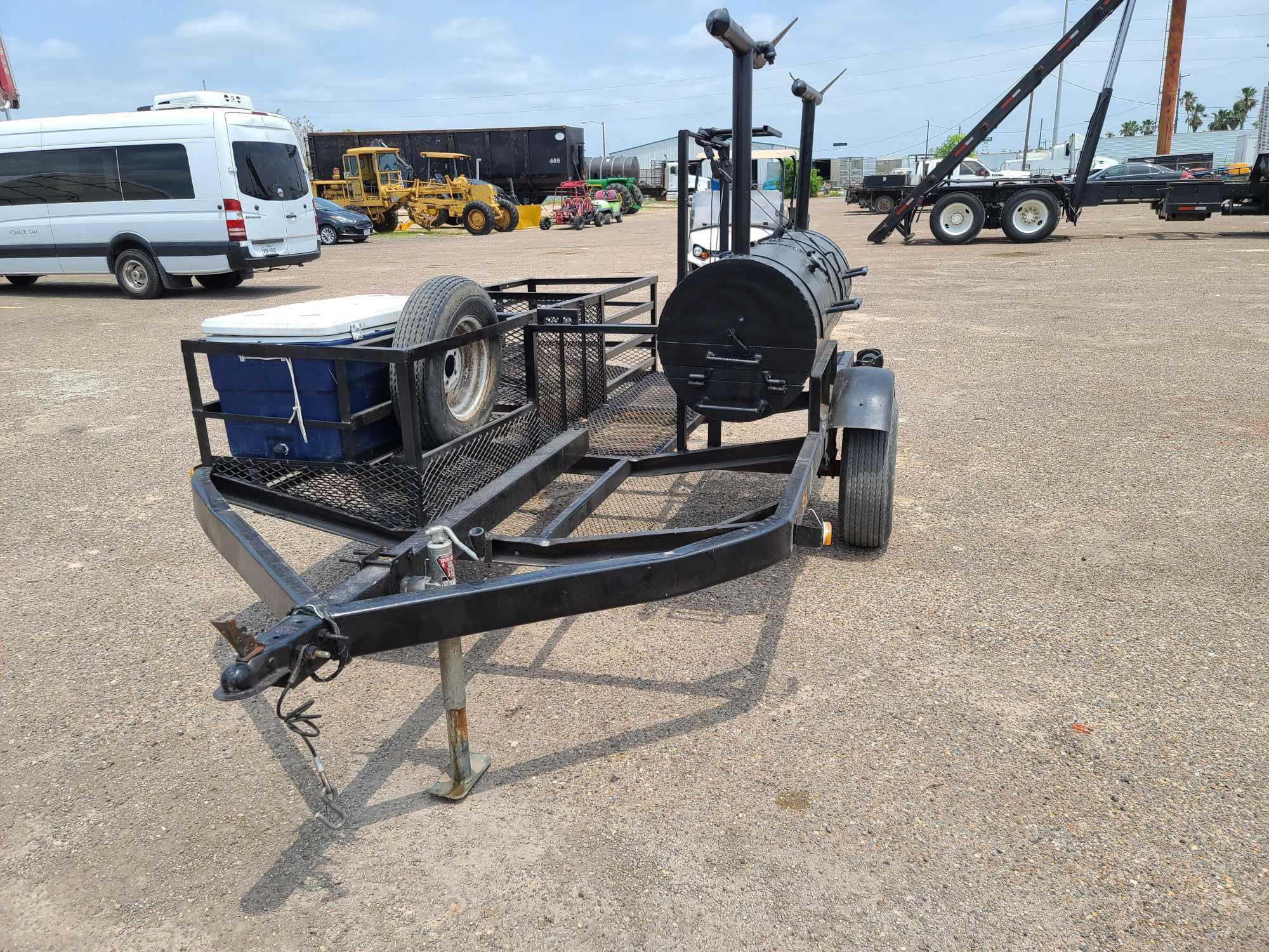 Homemade BBQ Pit Trailer