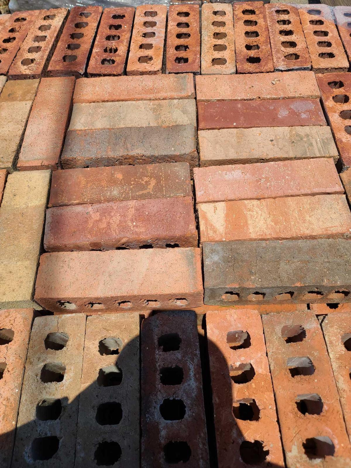 Pallet w/Decorative Bricks