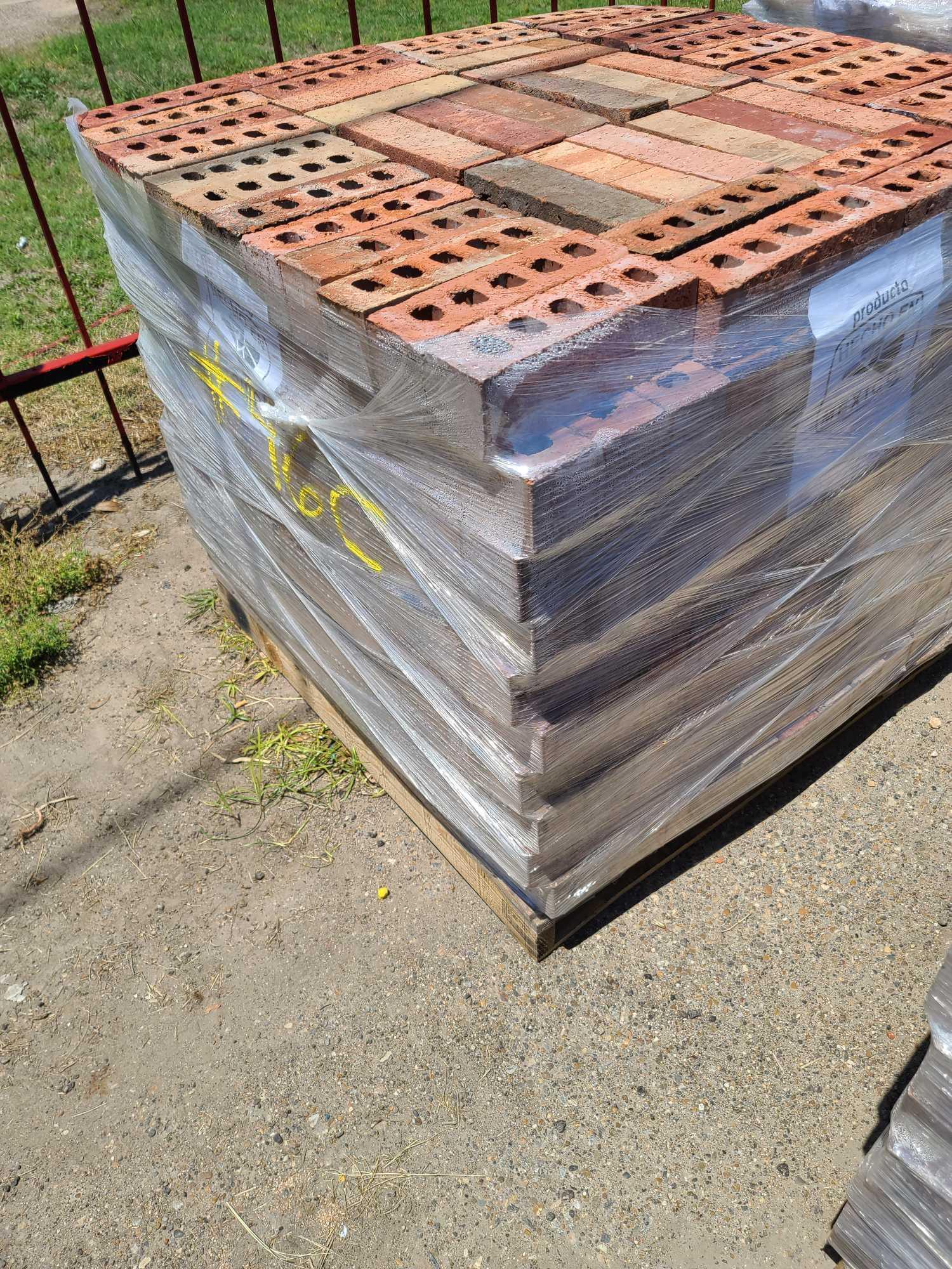 Pallet w/Decorative Bricks