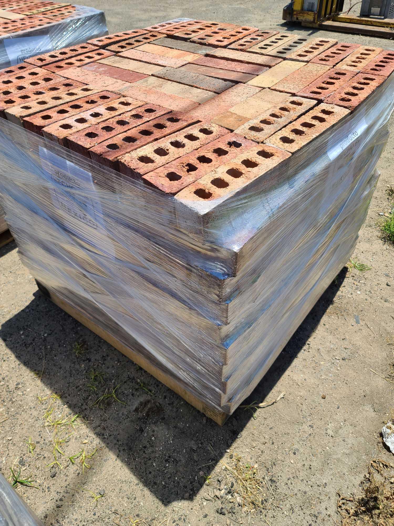 Pallet w/Decorative Bricks