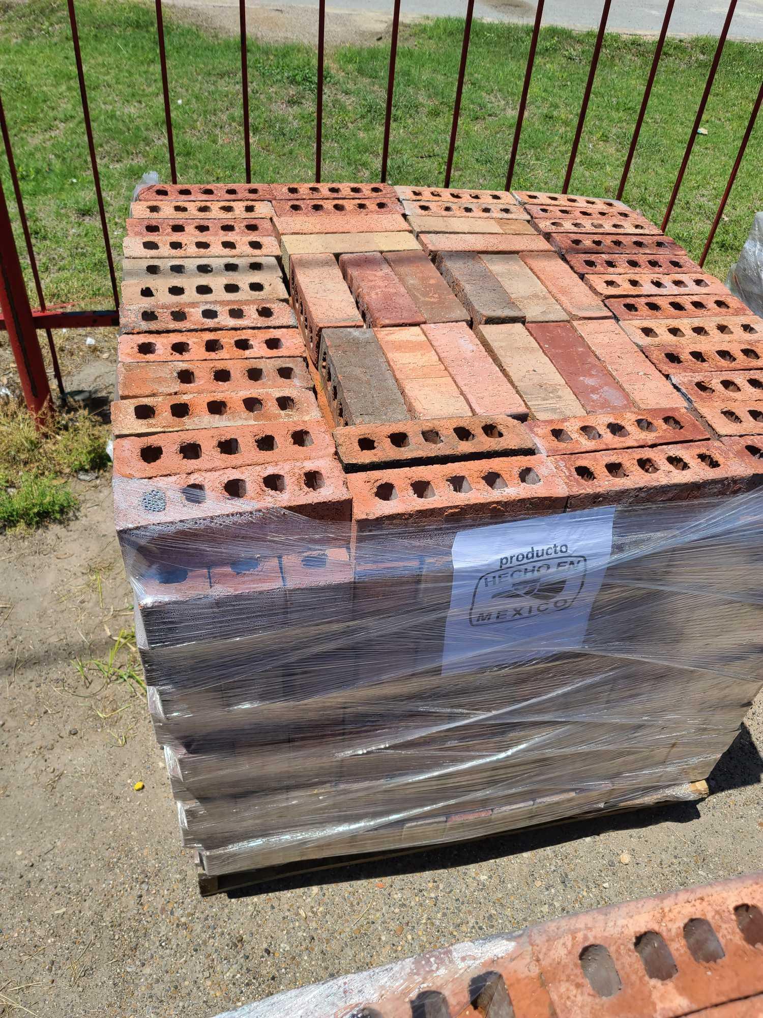 Pallet w/Decorative Bricks