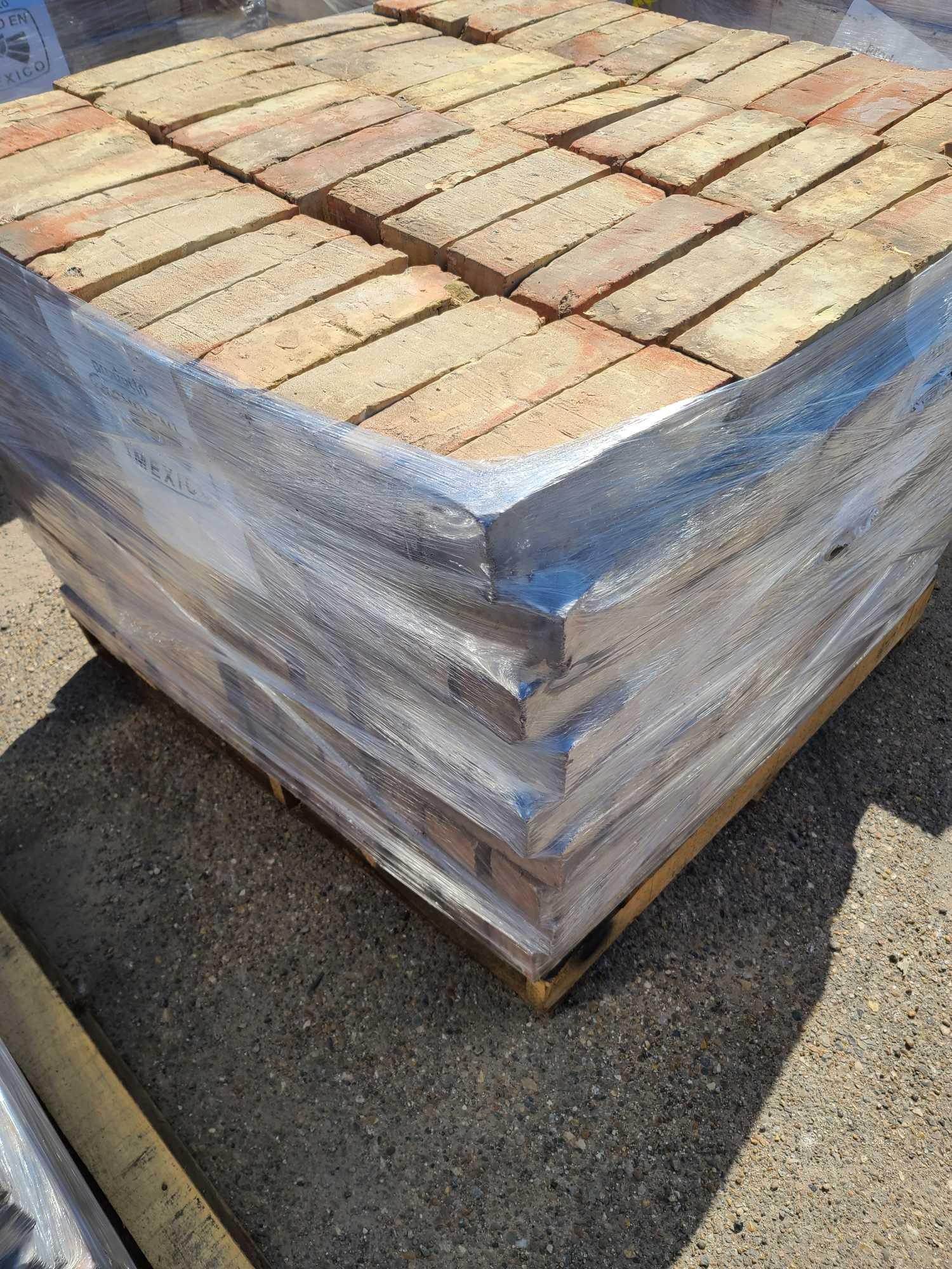 Pallet w/Decorative Bricks