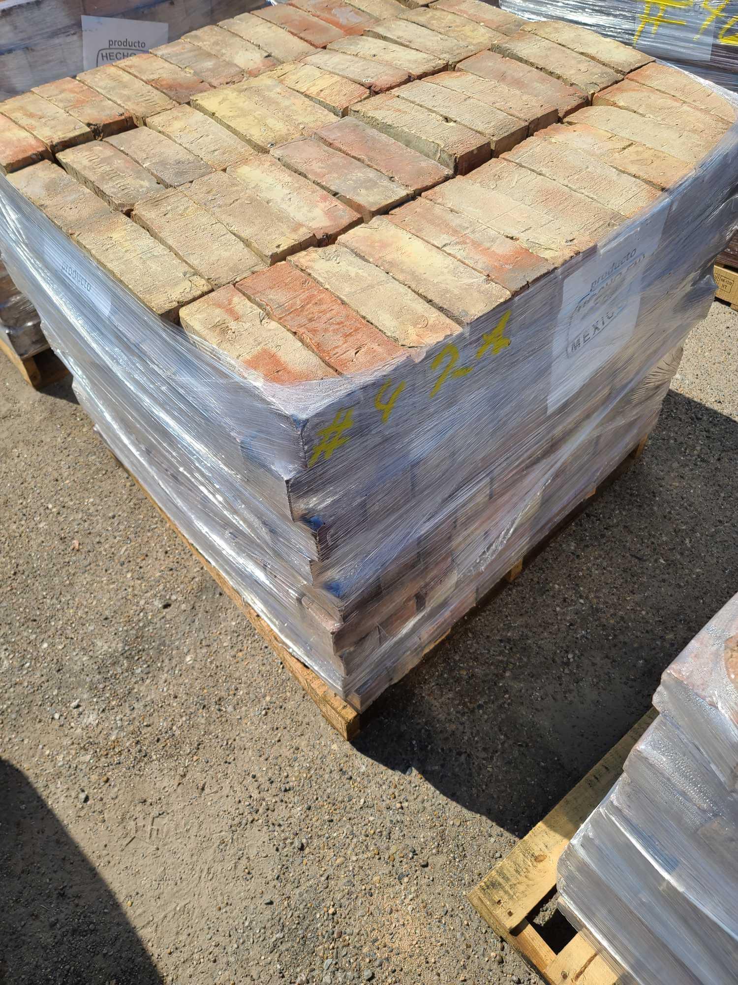 Pallet w/Decorative Bricks