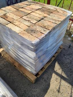 Pallet w/Decorative Bricks