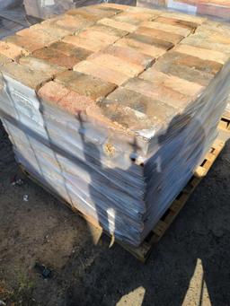 Pallet w/Decorative Bricks