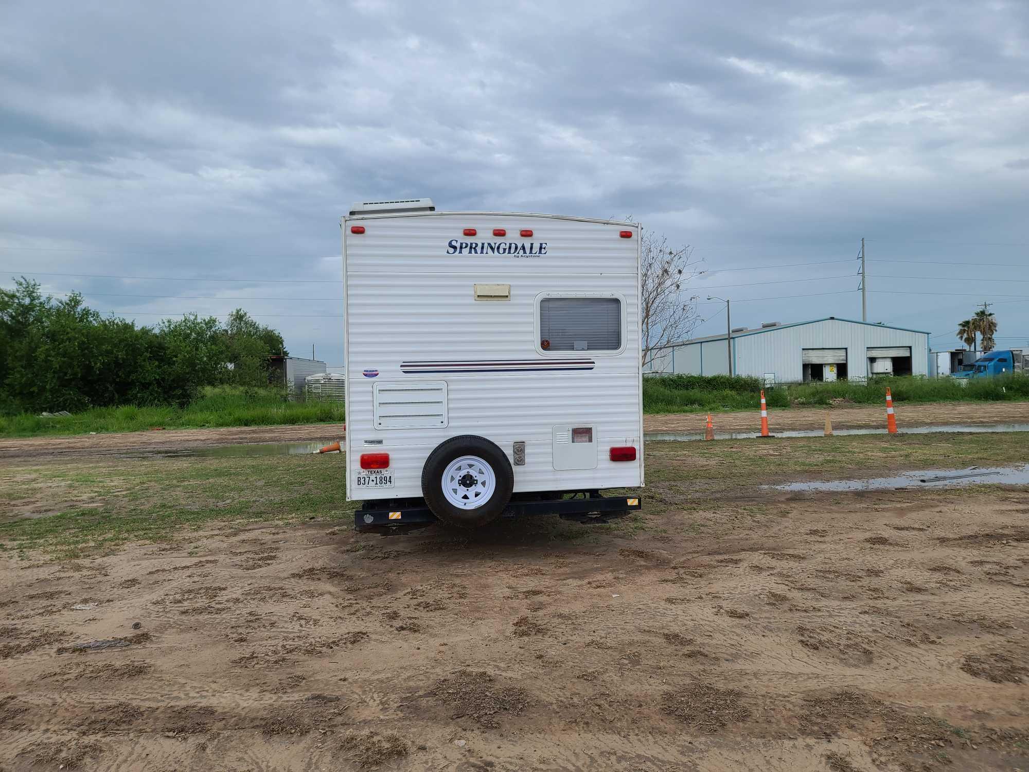 2007 Keystone RV Springdale 291RKLGL Trailer, VIN # 4YDT2912173105888