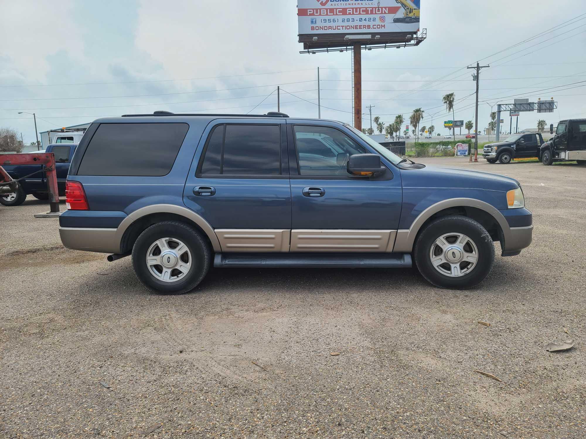 2003 Ford Expedition Multipurpose Vehicle (MPV), VIN # 1FMEU17L03LA43249