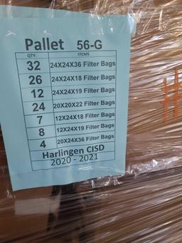 ''Pallet 56-G'' FILTER BAGS (VARIETY SIZES)