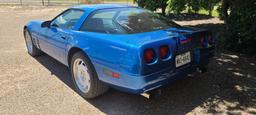 Matching Number 1991 Chevrolet Corvette Passenger Car, VIN # 1G1YY2383M5114486