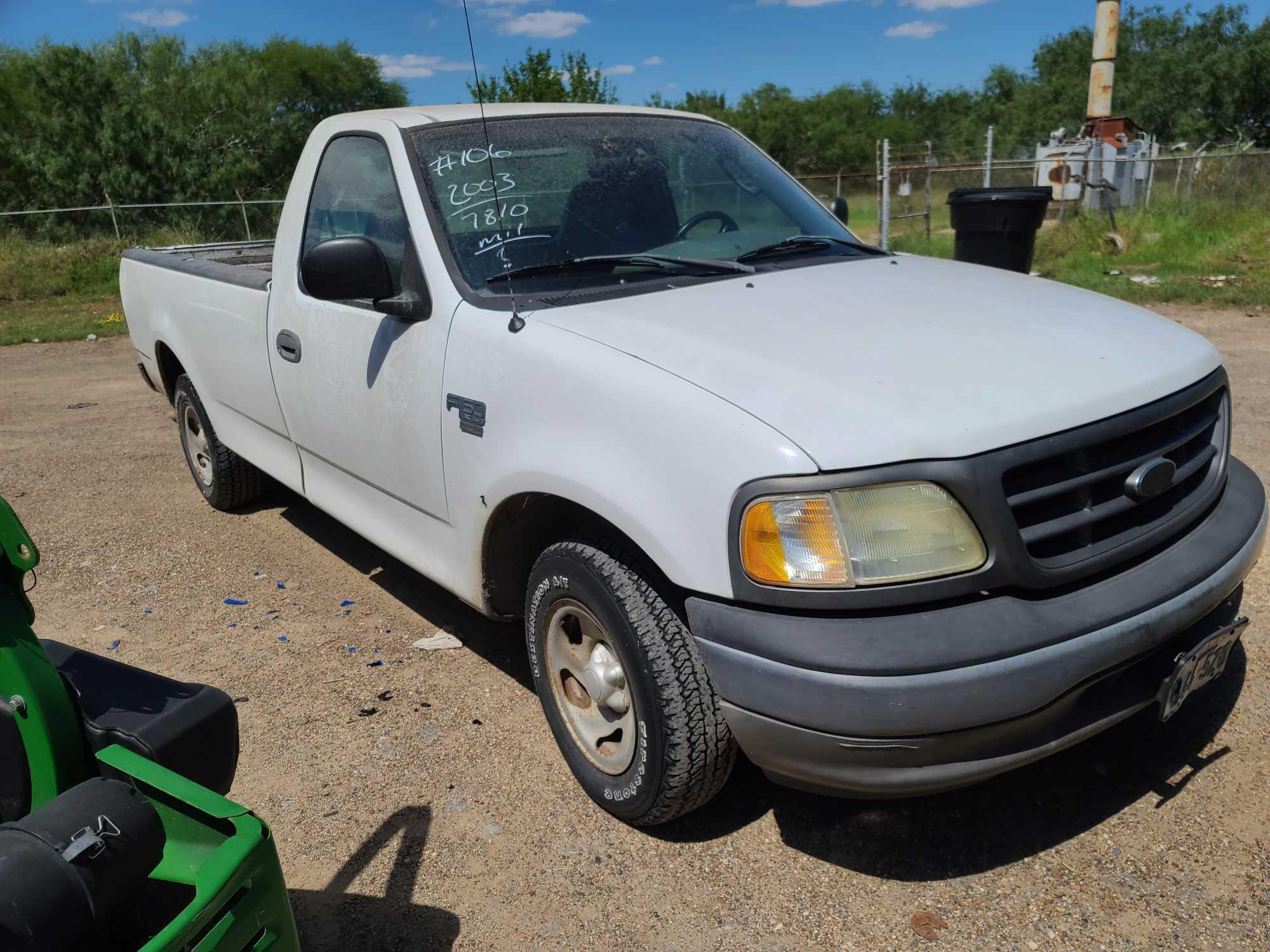 2003 Ford F-150 Pickup Truck, VIN # 1FTRF17W43NA77810