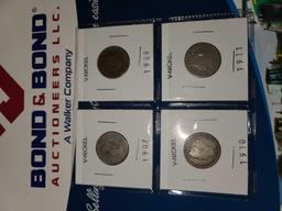 (4) V-Nickel Coins