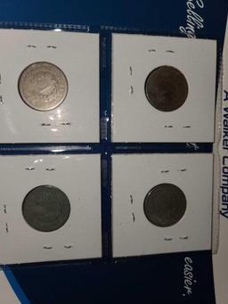 (4) V-Nickel Coins