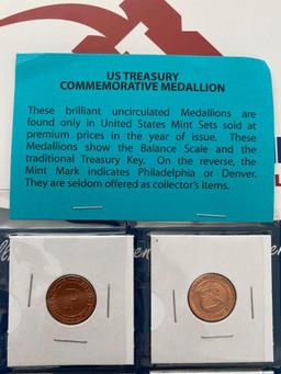 (8) US Treasury Commemorative Medallion