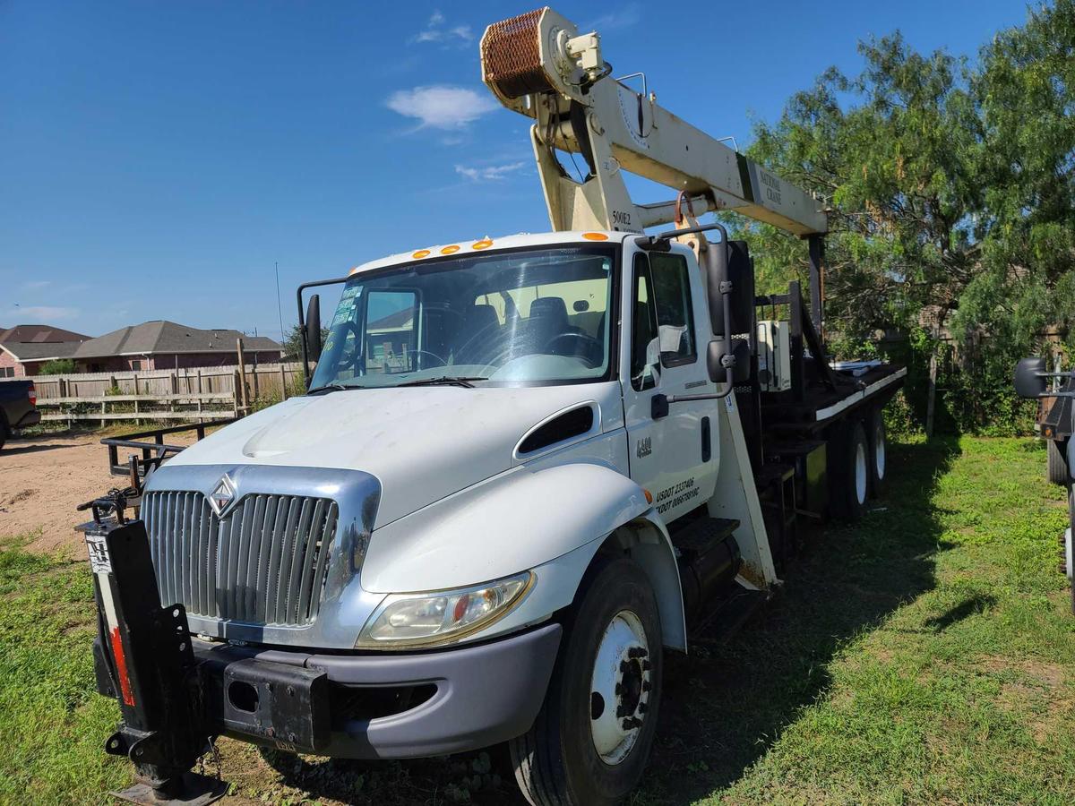 2009 International 4400 DT 530 6X4 CRANE TRUCK, VIN # 3hamsadr69l097985