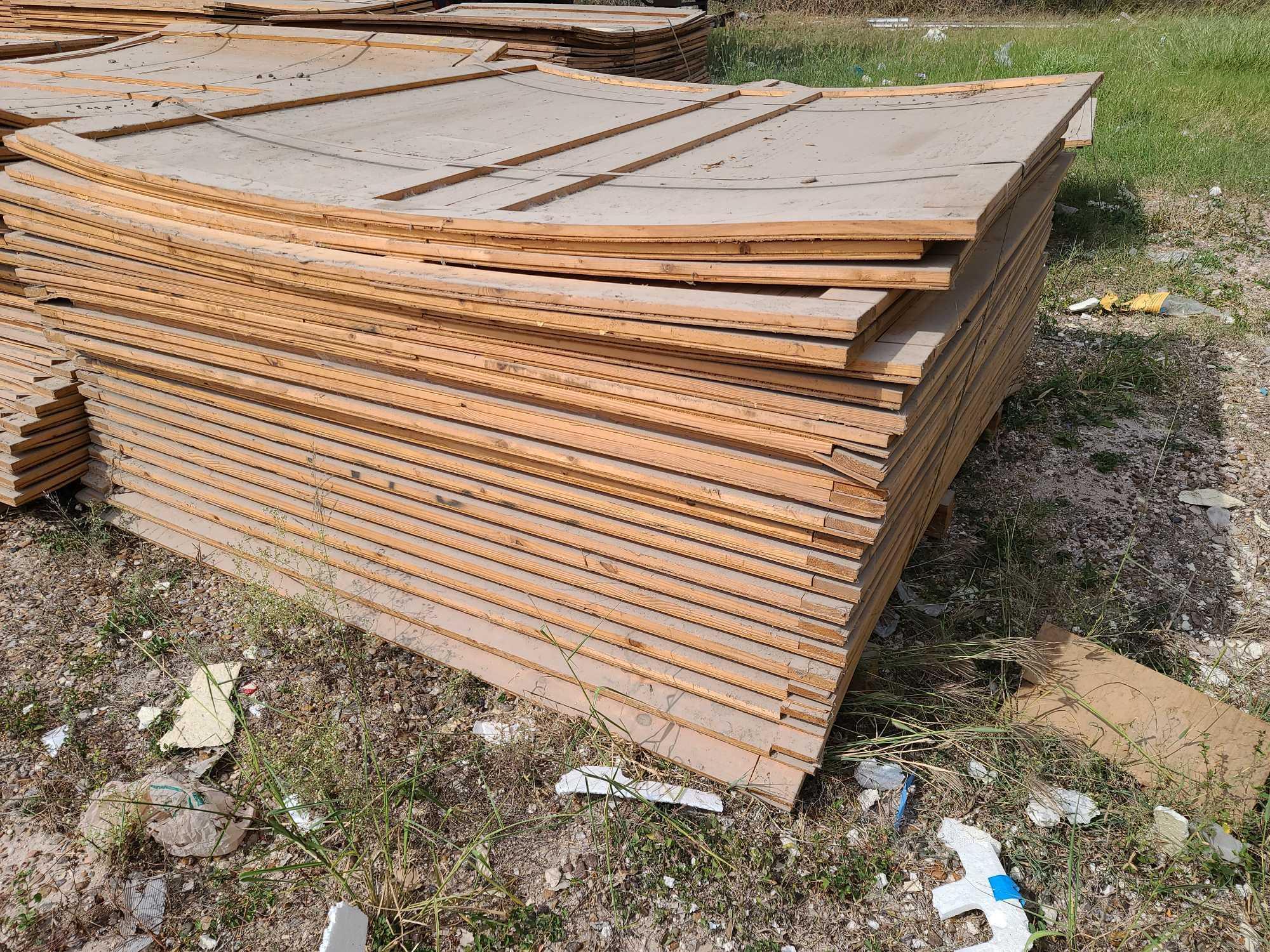 Lot w/Disassembled Shipping Plywood Crates Apprx. 7ft. x 5ft.