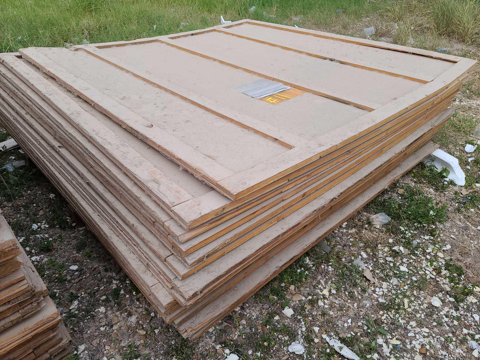 Lot w/Disassembled Shipping Plywood Crates apprx. 7ft. x 5ft.