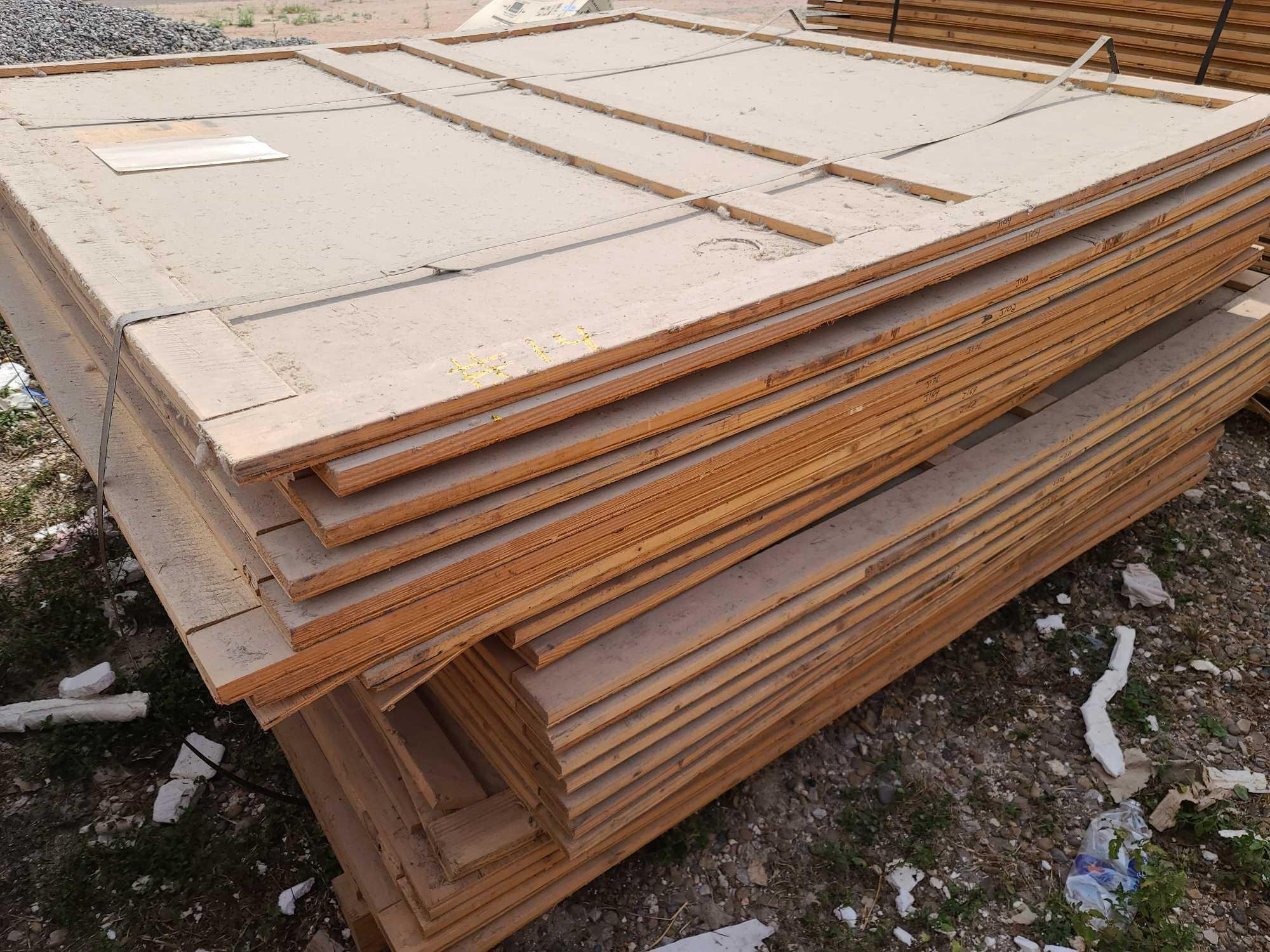 Lot w/Disassembled Shipping Plywood Crates apprx. 7ft. x 5ft.