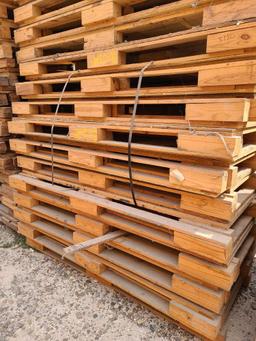 Lot w/Disassembled Shipping Plywood Bottom Crates