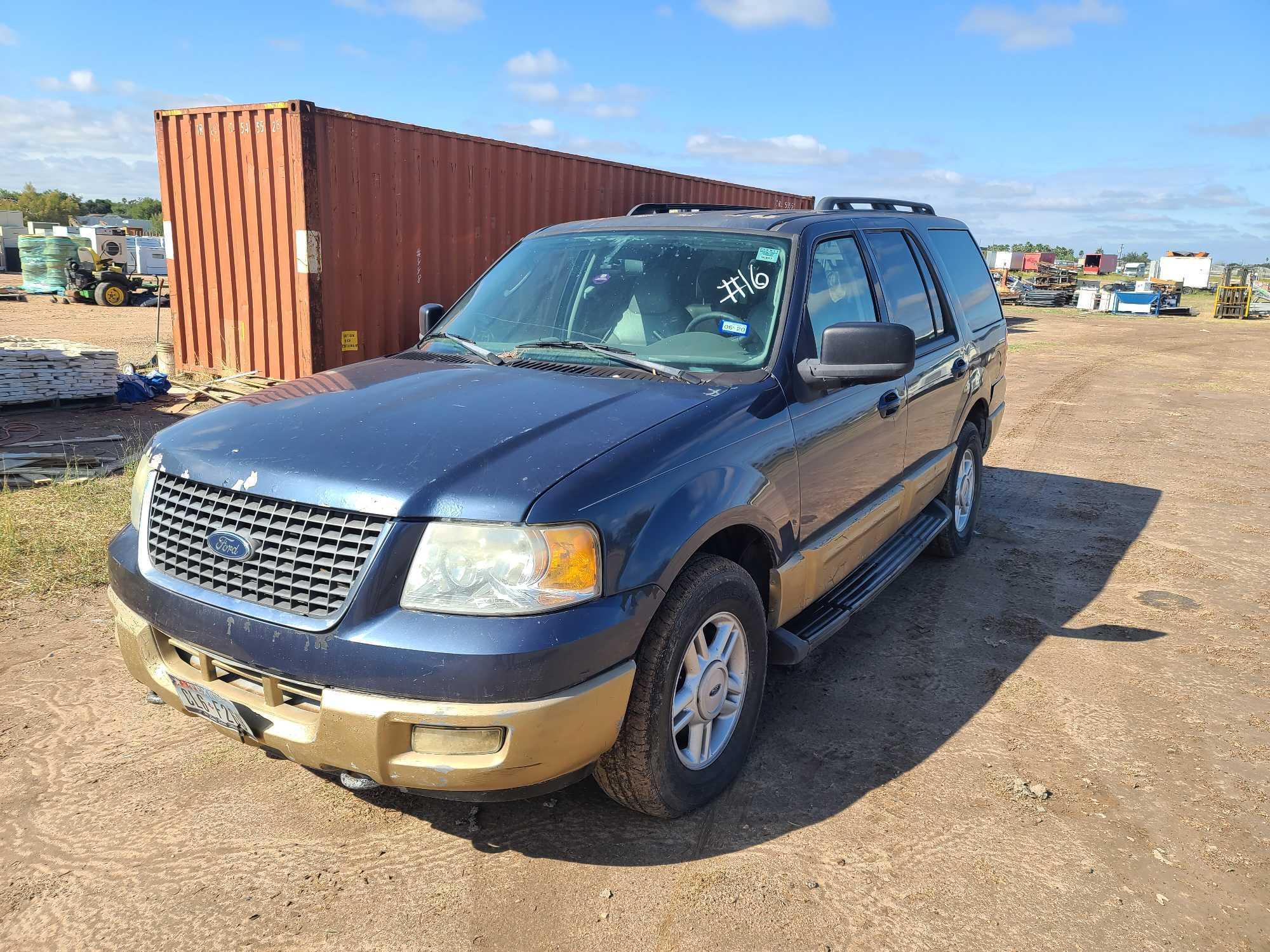 2006 Ford Expedition Multipurpose Vehicle (MPV), VIN # 1FMPU16506LA32834