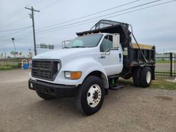 2000 Ford F-750 Dump Truck, VIN # 3FDPF756XYMA37645