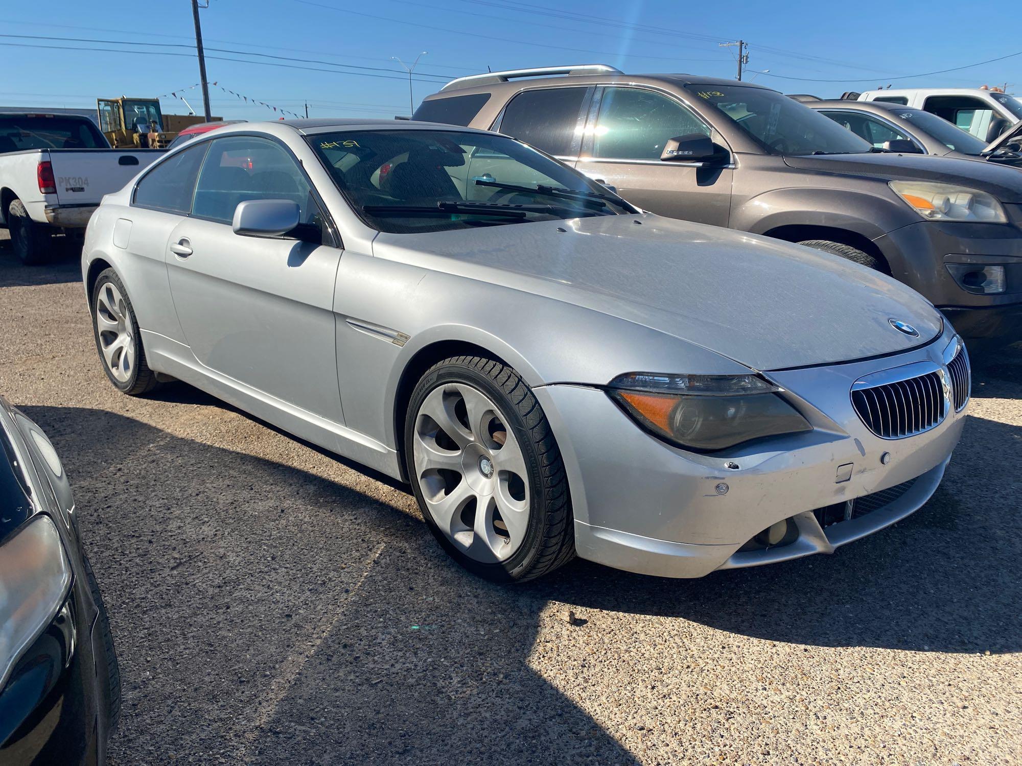 2005 BMW 6 series Passenger Car, VIN # WBAEH73425B193489