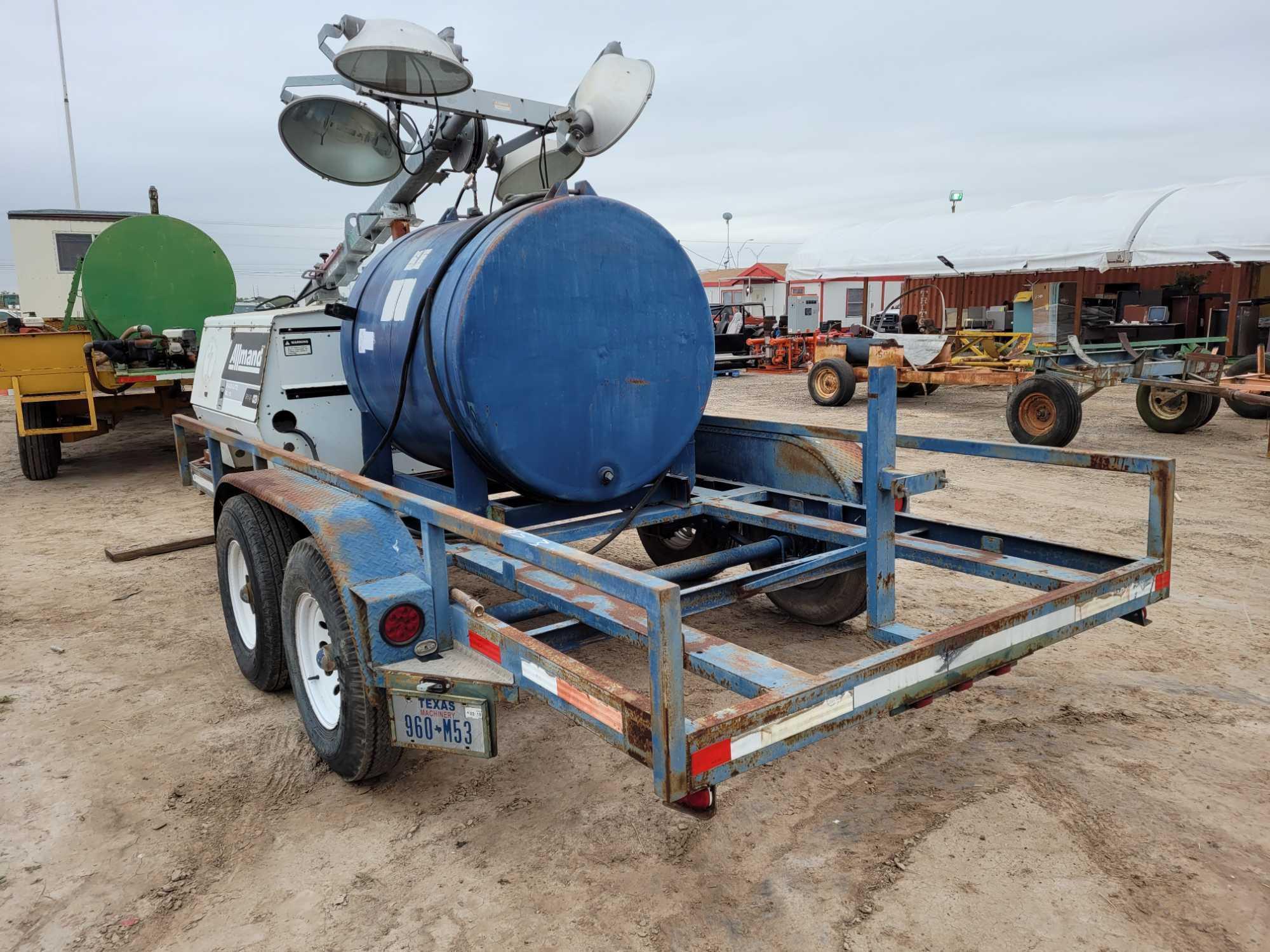 Allmand Maxi-lite ml 15 SRL #: 0687MXL08, Pull Trailer, Blue Tank