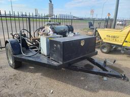 Hydraulic Power Unit on Two Wheel Trailer Frame