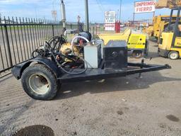 Hydraulic Power Unit on Two Wheel Trailer Frame