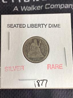Seated Liberty Dime (Silver Rare) 1877