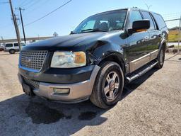 2003 Ford Expedition Multipurpose Vehicle (MPV), VIN # 1FMFU17L43LA55358