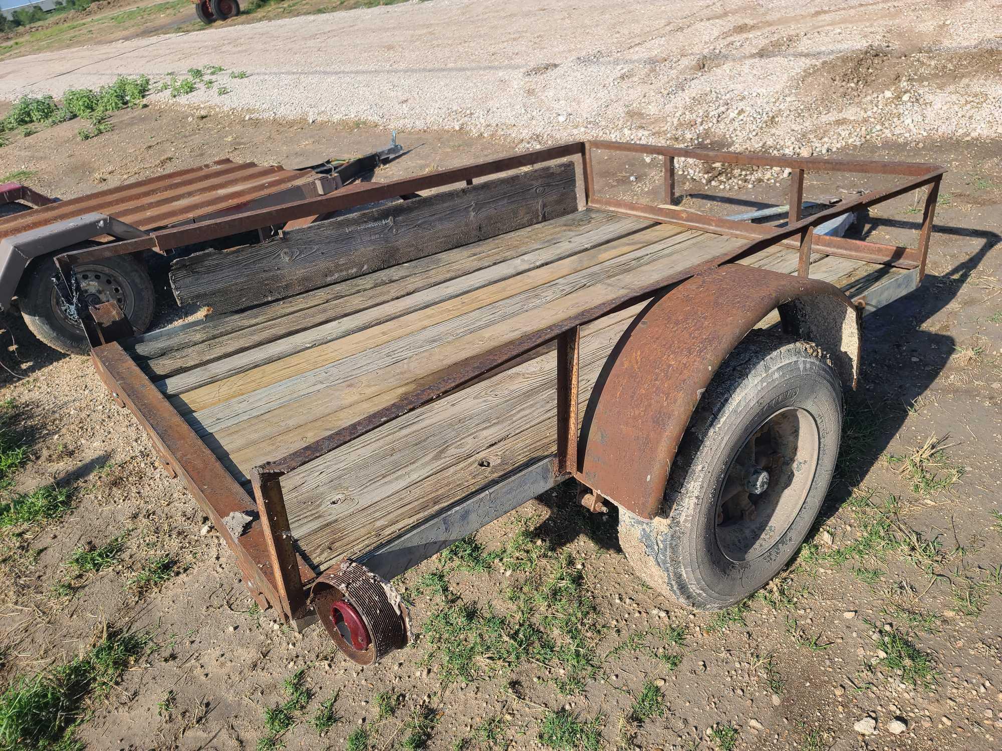 Homemade Utility Single Axle Trailer